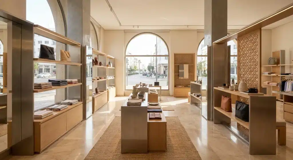 Aménagement magasin maroc — projet Design & Build par Archigram®