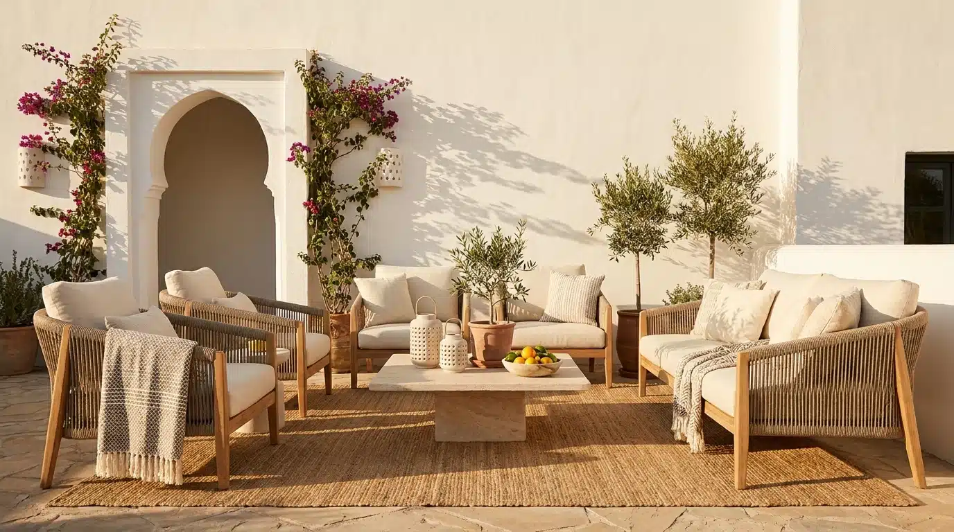 Le mobilier de jardin à adopter pour sa terrasse en 2024 à Casablanca par Archigram®