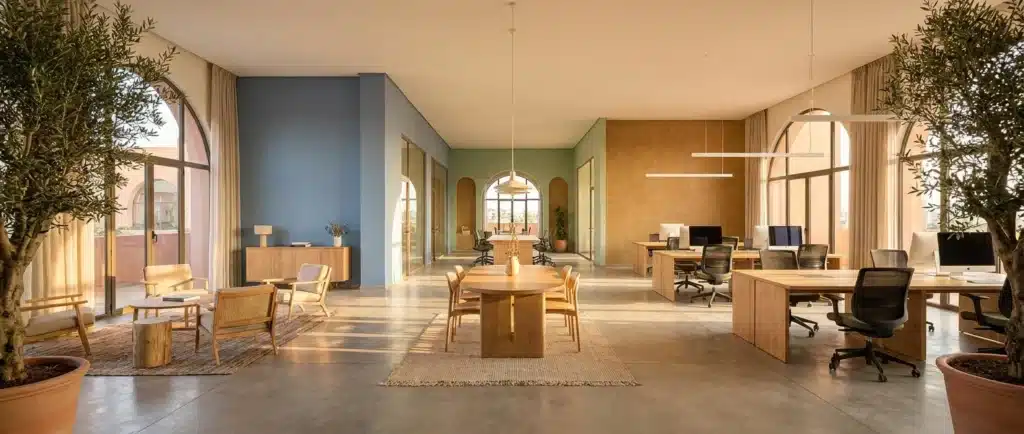 L'impact des couleurs sur la productivité au bureau à Casablanca par Archigram®
