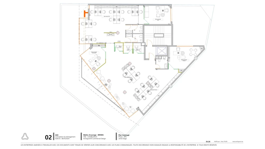 Conception siège social Brinks Maroc Casablanca — plans et rendus | Archigram® — 02