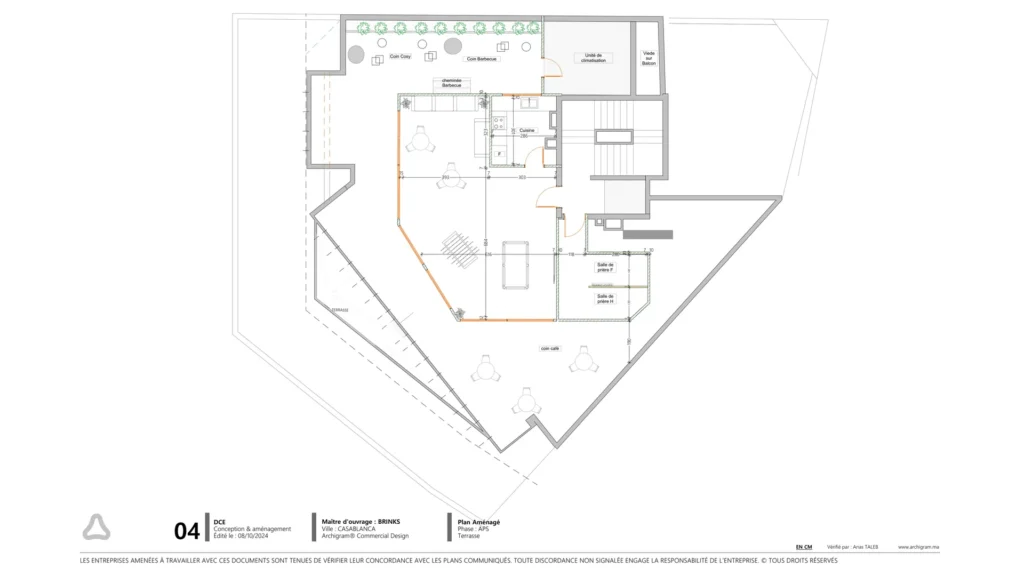 Conception siège social Brinks Maroc Casablanca — plans et rendus | Archigram® — 04