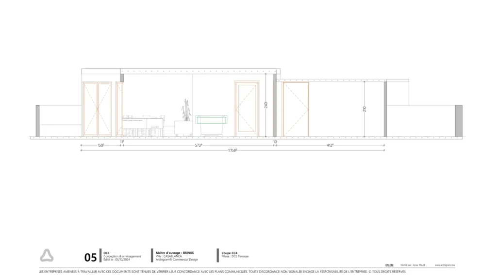 Conception siège social Brinks Maroc Casablanca — plans et rendus | Archigram® — 05