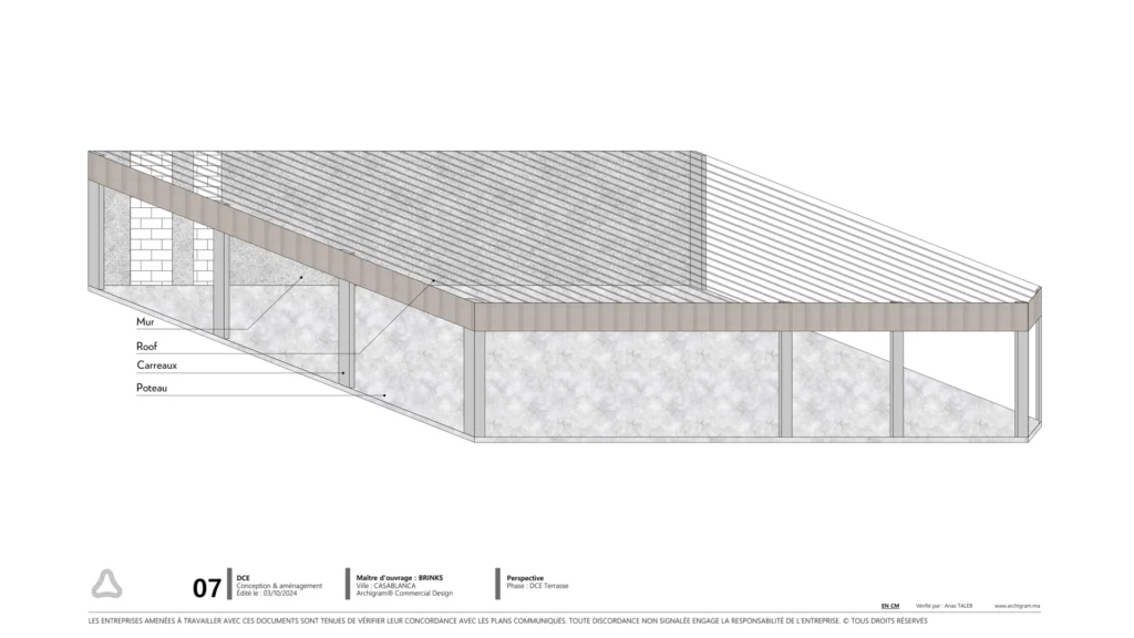 Conception siège social Brinks Maroc Casablanca — plans et rendus | Archigram® — 06