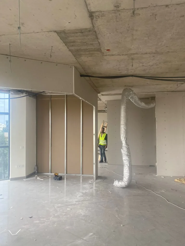 Chantier siège social Brinks Maroc Casablanca — travaux réalisés par Archigram® — 01