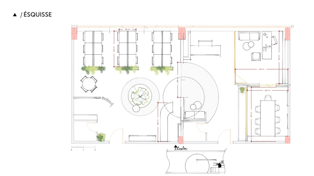 Conception siège social Tounina consulting Casablanca — plans et rendus | Archigram® — 08
