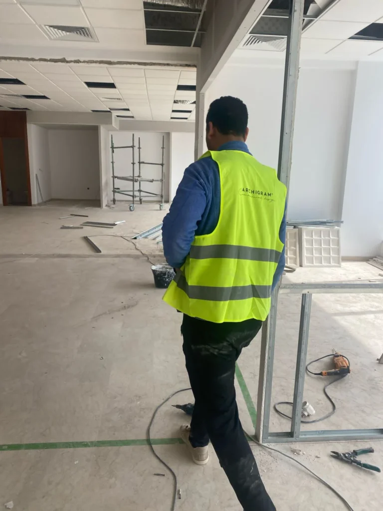 Chantier siège social Tounina consulting Casablanca — travaux réalisés par Archigram® — 02