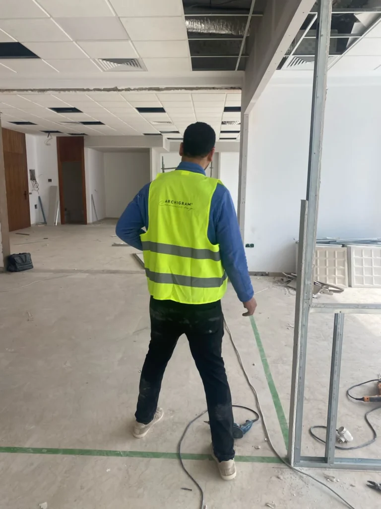 Chantier siège social Tounina consulting Casablanca — travaux réalisés par Archigram® — 03