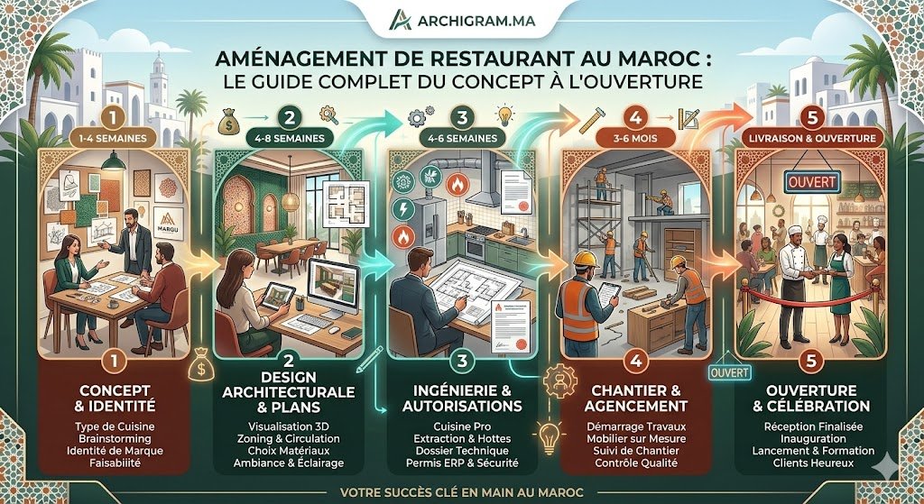 aménagement restaurant maroc