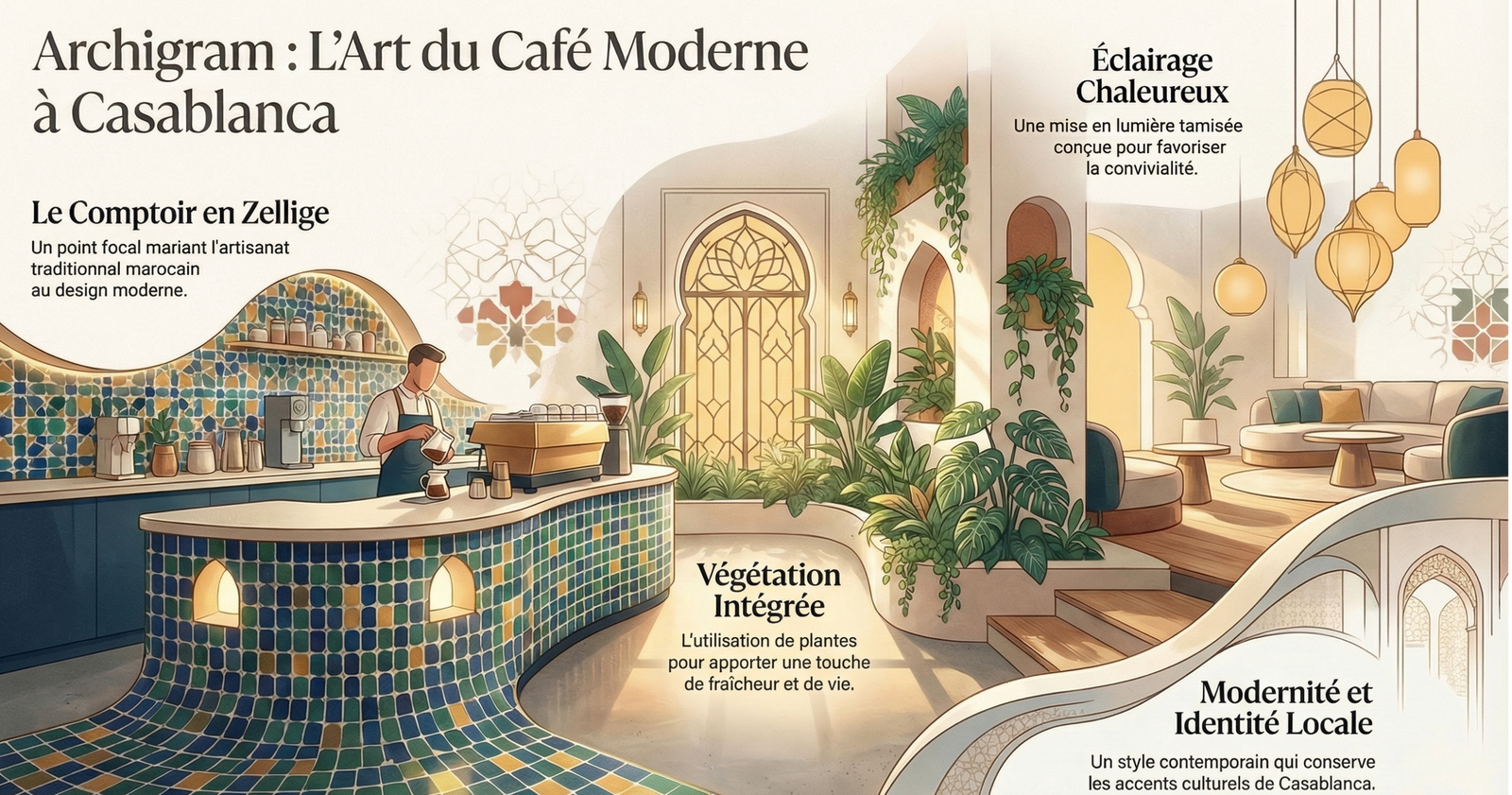 Ouvrir un café au Maroc — guide aménagement