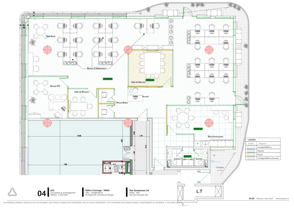 Plan de conception Siège social SPECIALITY MGA — Archigram®