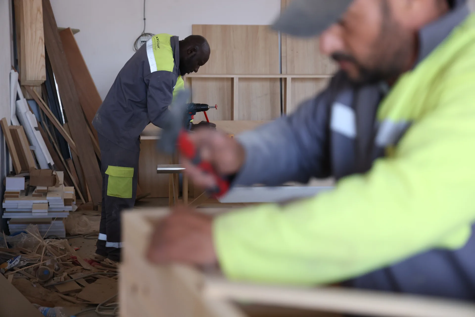 Atelier de production Archigram® — mobilier sur-mesure à Casablanca