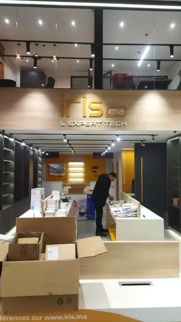 Chantier showroom Iris.ma Casablanca — travaux réalisés par Archigram® — 20