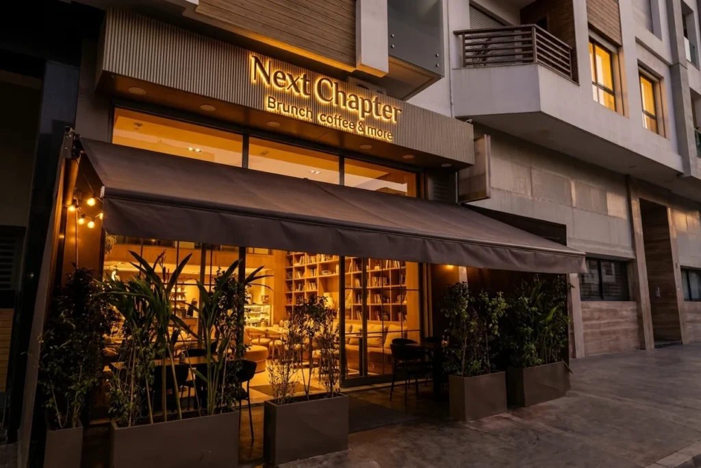 Next Chapter — Aménagement de Café à Casablanca | Archigram® — par Archigram®